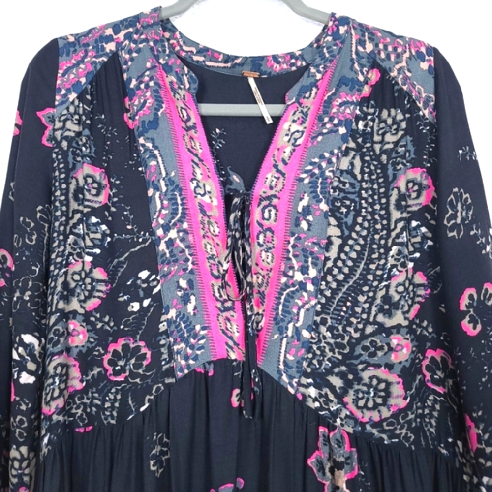FREE PEOPLE If You Only Knew Black Boho Dress - Picture 8 of 14